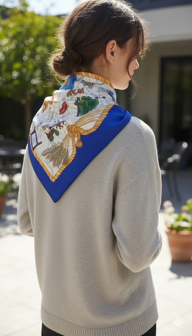 STATE OF OKLAHOMA SILK SCARF