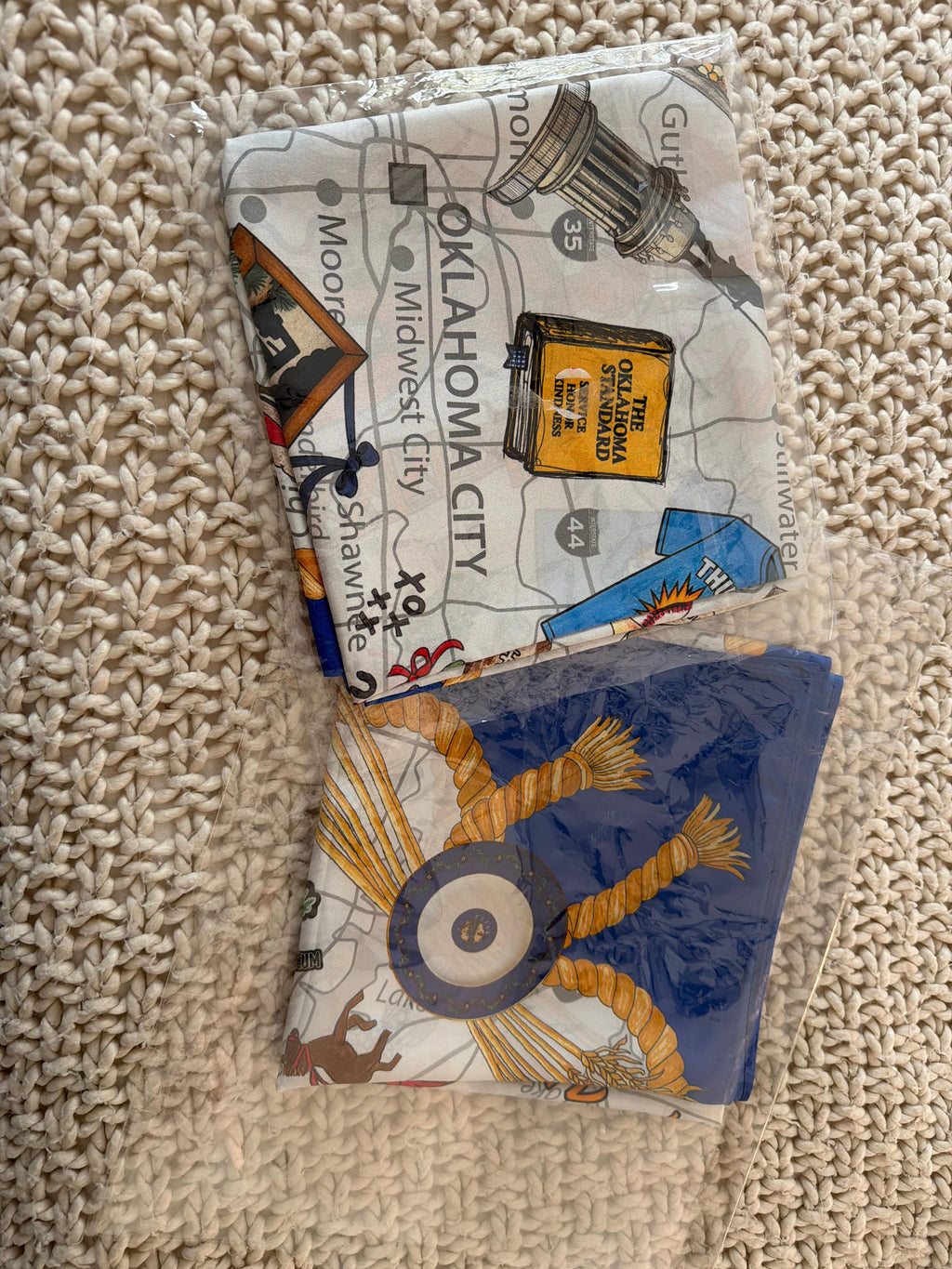 Official STATE OF OKLAHOMA SILK SCARF