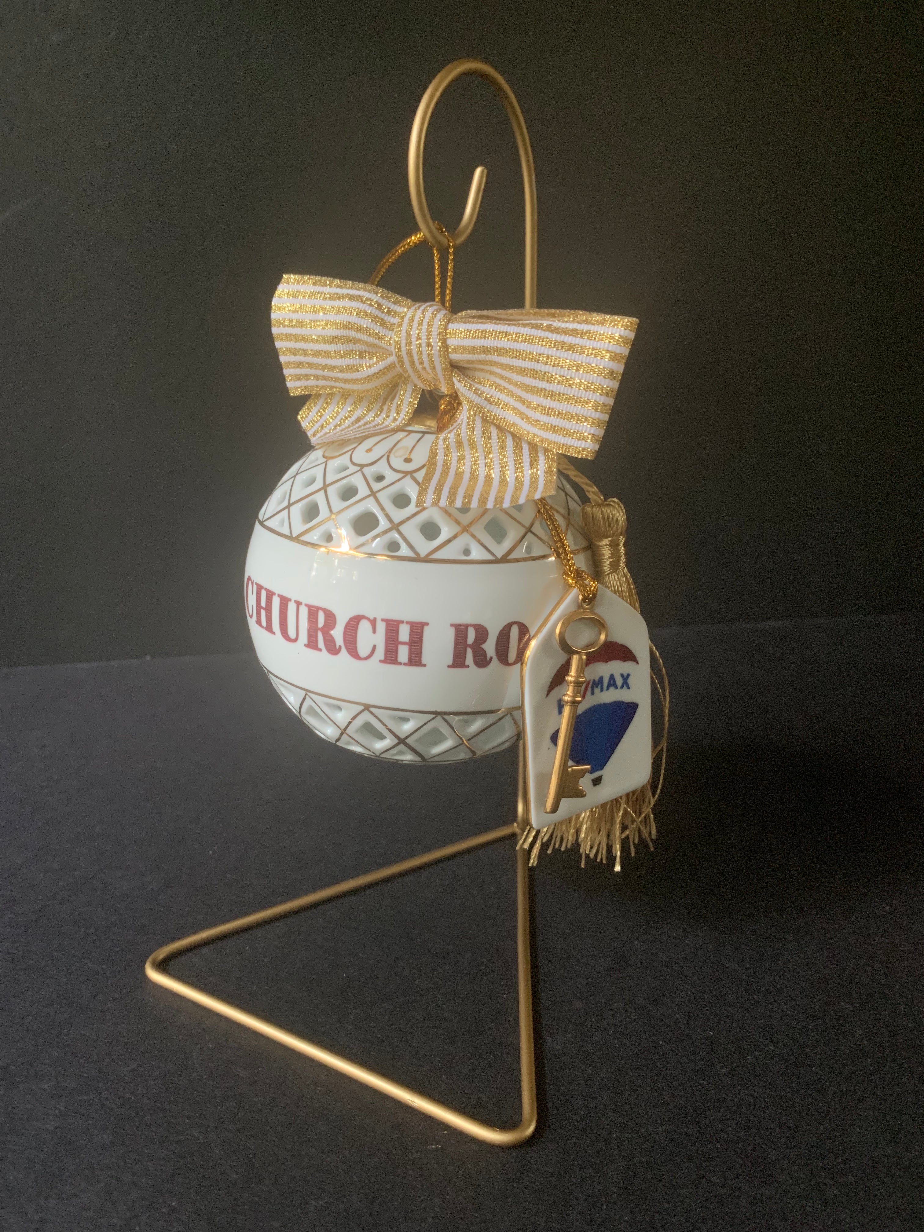 Personalized Porcelain Ornament - Ronda Roush Studios